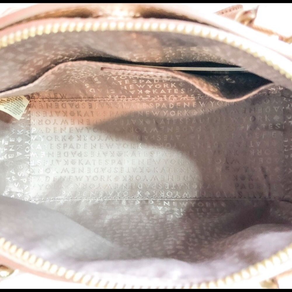 NWT Kate Spade Mini Reilly Laurel Way Rose Gold Satchel + Wallet Set - Picture 4 of 9